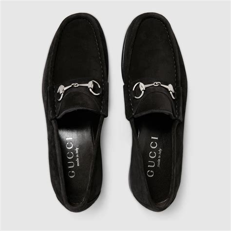 gucci loafers silver horsebit|Gucci Horsebit suede loafer.